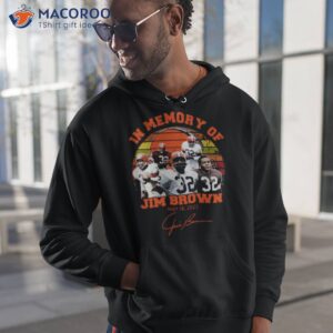 in memory jim brown 18 2023 vintage signatures shirt hoodie 1