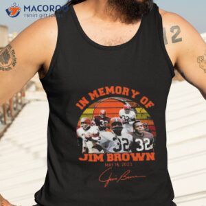 in memory jim brown 18 2023 vintage signatures shirt tank top 3