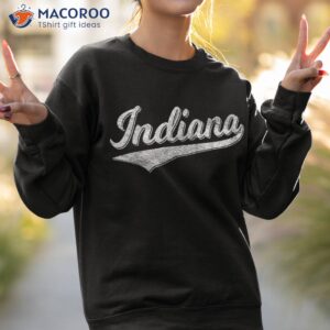 indiana retro vintage baseball sports script flag swoosh shirt sweatshirt 2