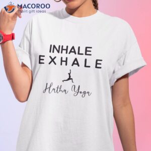 inhale exhale hatha yoga instructor meditation guru shirt tshirt 1
