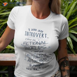 Introvert, Fictional Worlds, Fictional Characters Fitted T-Shirt