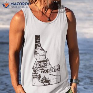 iowa map shirt tank top