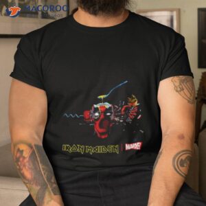 iron maiden x marvel can i play with madness deadpool tee tshirt