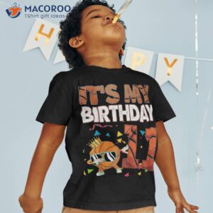 it s my 11th birthday boy girl 11 year old basketball player shirt tshirt