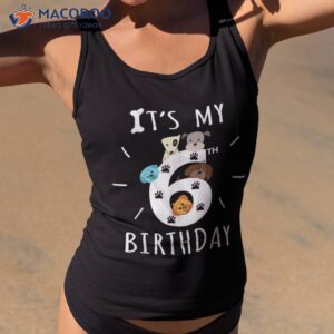 it s my 6th birthday dog lover theme 6 years old puppy shirt tank top 2