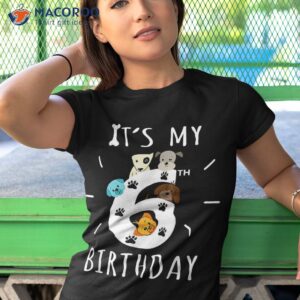 It's My 6th Birthday Dog Lover Theme 6 Years Old Puppy Shirt 3 it s my 6th birthday dog lover theme 6 years old puppy shirt tshirt 1