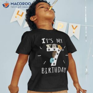 it s my 7th birthday dog lover theme 7 years old puppy shirt tshirt