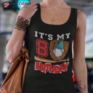 it s my 8 birthday costume baseball player 8th bday party shirt tank top 4