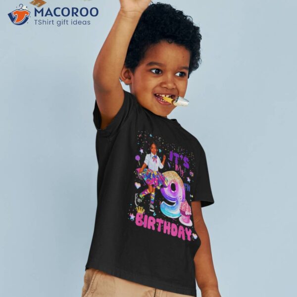 Its My 9th Birthday African American Black Girl 9 Year Old Shirt