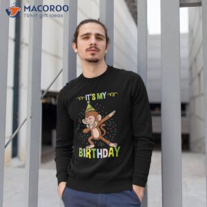 its my birthday monkey shirt sweatshirt 1