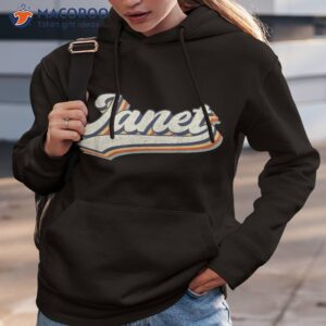 janet name personalized vintage retro sport shirt hoodie 3