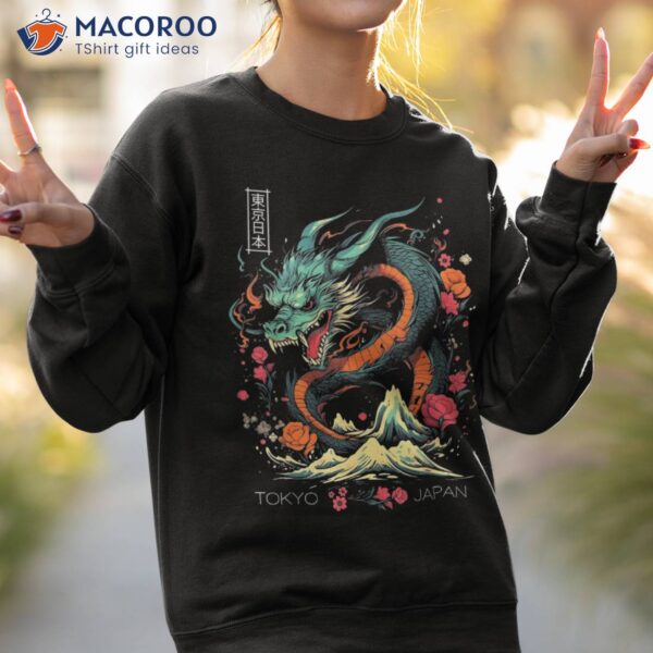 Japanese Aesthetic Dragon Tokyo Japan Asian Manga Shirt