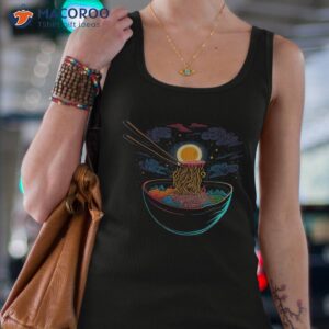 japanese moon ra graphic neon retro anime noodles art shirt tank top 4