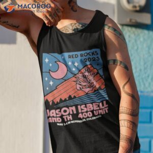 jason isbell and the 400 unit red rocks 2023 shirt tank top 1