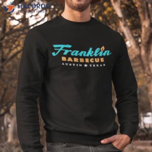 jet tila wearing franklin barbecue austin texas shirt sweatshirt