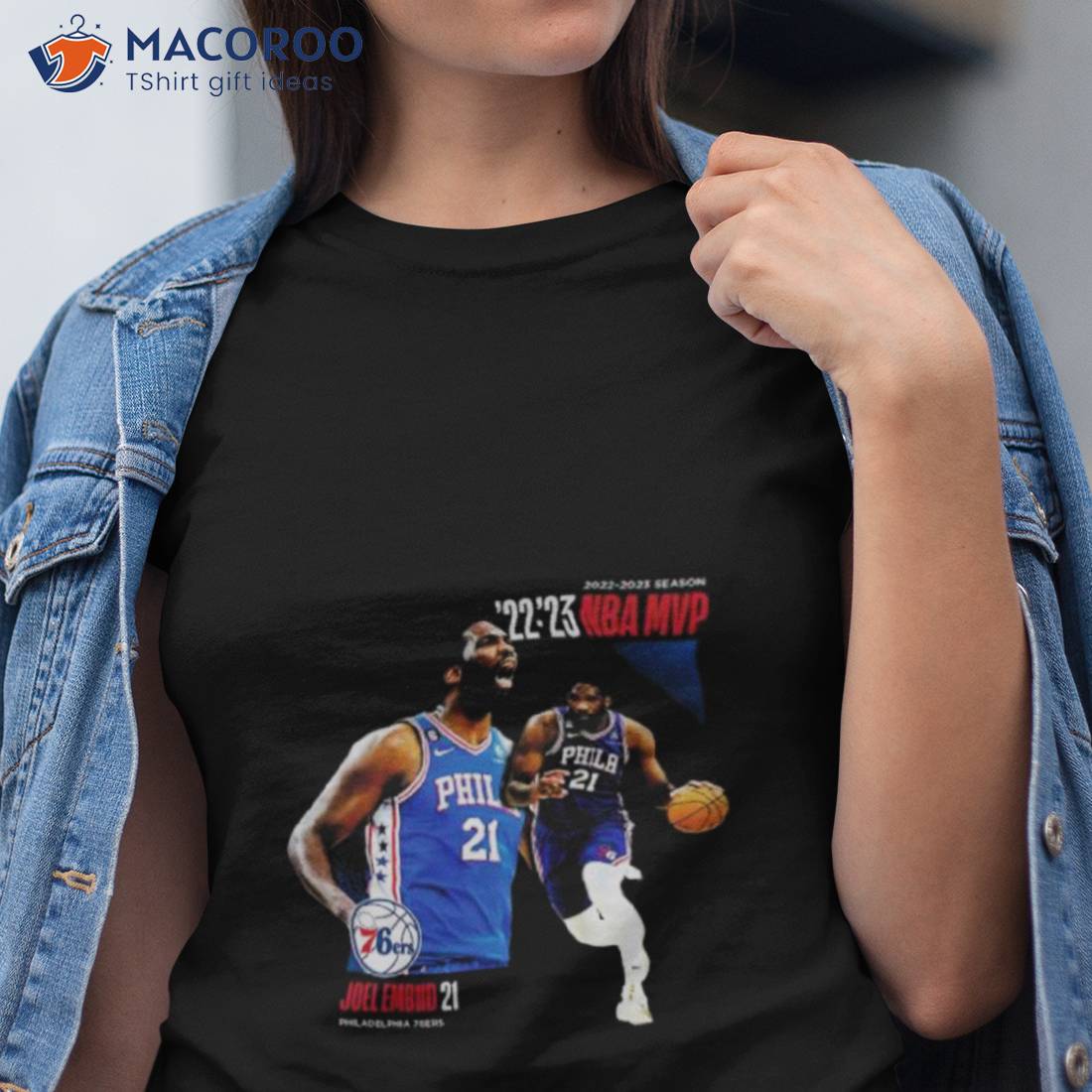 Joel Embiid Philadelphia 76ers 2022 NBA All Star Fan Gifts T-Shirt