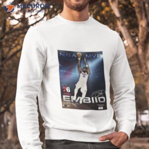 joel embiid philadelphia 76ers 2023 nba playoffs mvp shirt sweatshirt