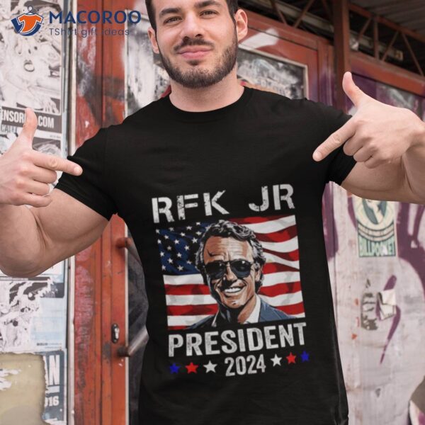 John F. Kennedy For President 2024 American Flag Shirt