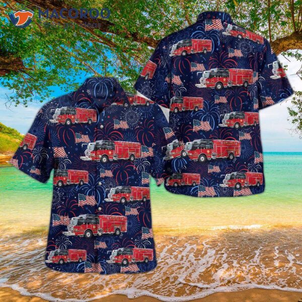 Joplin, Missouri: Joplin Fire Departt’s 4th Of July Hawaiian Shirt