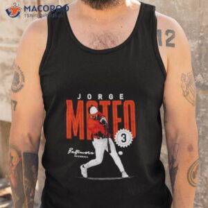 jorge mateo baltimore baseball no 3 card shirt tank top