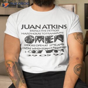 juan atkins flyer shirt tshirt 1