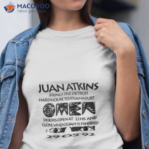 juan atkins flyer shirt tshirt