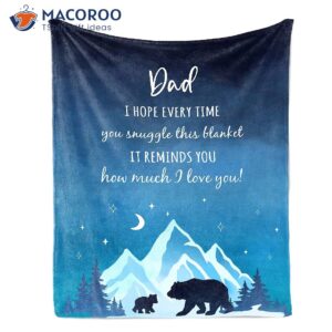 Julazy Dad Gifts Blanket, Birthday Gifts For Dad From Daughter Son