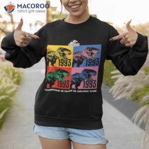 jurassic park celebrating 30 years of jurassic park shirt sweatshirt