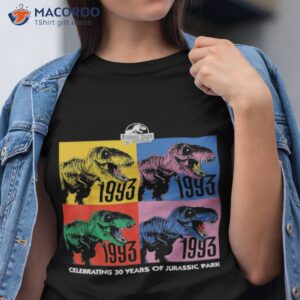 jurassic park celebrating 30 years of jurassic park shirt tshirt