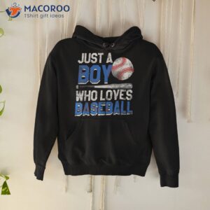 just a boy who loves baseball gifts for boys american flag shirt hoodie
