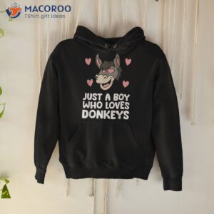 just a boy who loves donkeys shirt hoodie