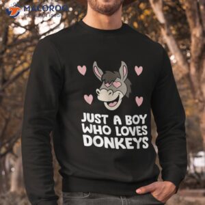 just a boy who loves donkeys shirt sweatshirt