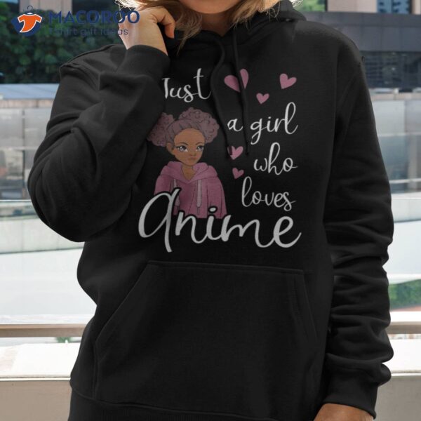 Just A Girl Who Loves Anime African American Shirt