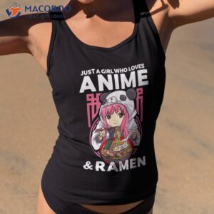 just a girl who loves anime and ra bowl panda teen shirt tank top 2