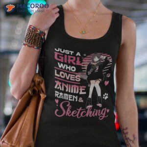 just a girl who loves anime ra and sketching girls teens shirt tank top 4