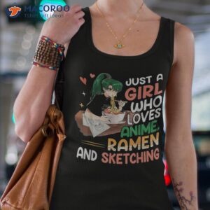 just a girl who loves anime ra and sketching japan shirt tank top 4