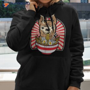 kawaii anime llama ra japanese noodles shirt hoodie