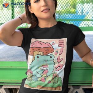 kawaii frog pink strawberry milk mushroom lovers shirt tshirt 1