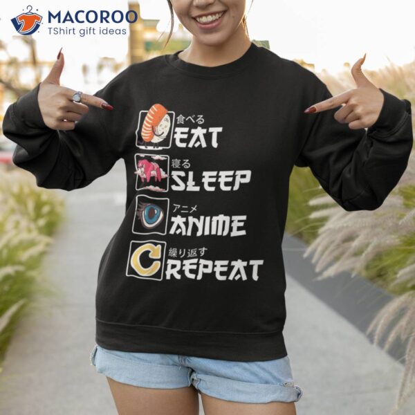 Kawaii Manga Sushi – Eat Sleep Anime Repeat Cute Shirt