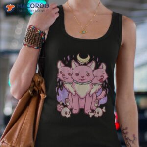 Kawaii Pastel Goth Cute Creepy 3 Headed Dog Shirt