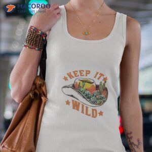 keep it wild western baseball shirt tank top 4