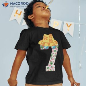 Kids 7th Birthday Summer Aloha Hawaiian Theme 7 Year Old Boy Shirt