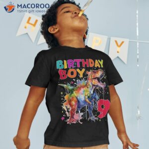 kids 9th birthday boy dinosaur shirts rawr i m 9 shirt tshirt