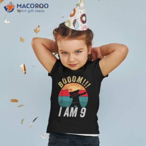 Kids Dabbing Birthday 9 Years Old Outfit Boys Gift Shirt