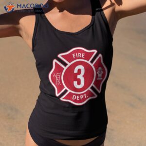 kids fire truck 3rd birthday boy firefighter 3 year old shirt tank top 2