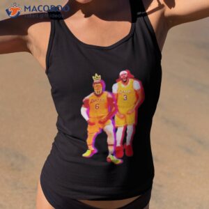 king lebron james and anthony davis la lakers shirt tank top 2