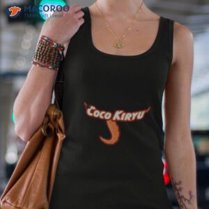 kiryu coco hololive orange design shirt tank top 4