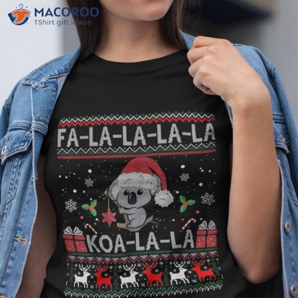 Koala-la-la Cute Koala Bear Australian Christmas Ugly Xmas Shirt