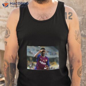 kounde wearing dembele shirt tank top