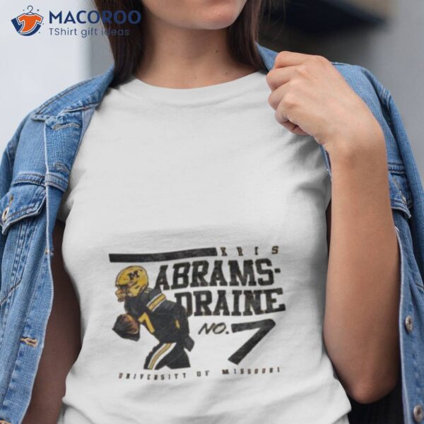 Kristopher Abrams Draine No 7 University Of Missouri Shirt